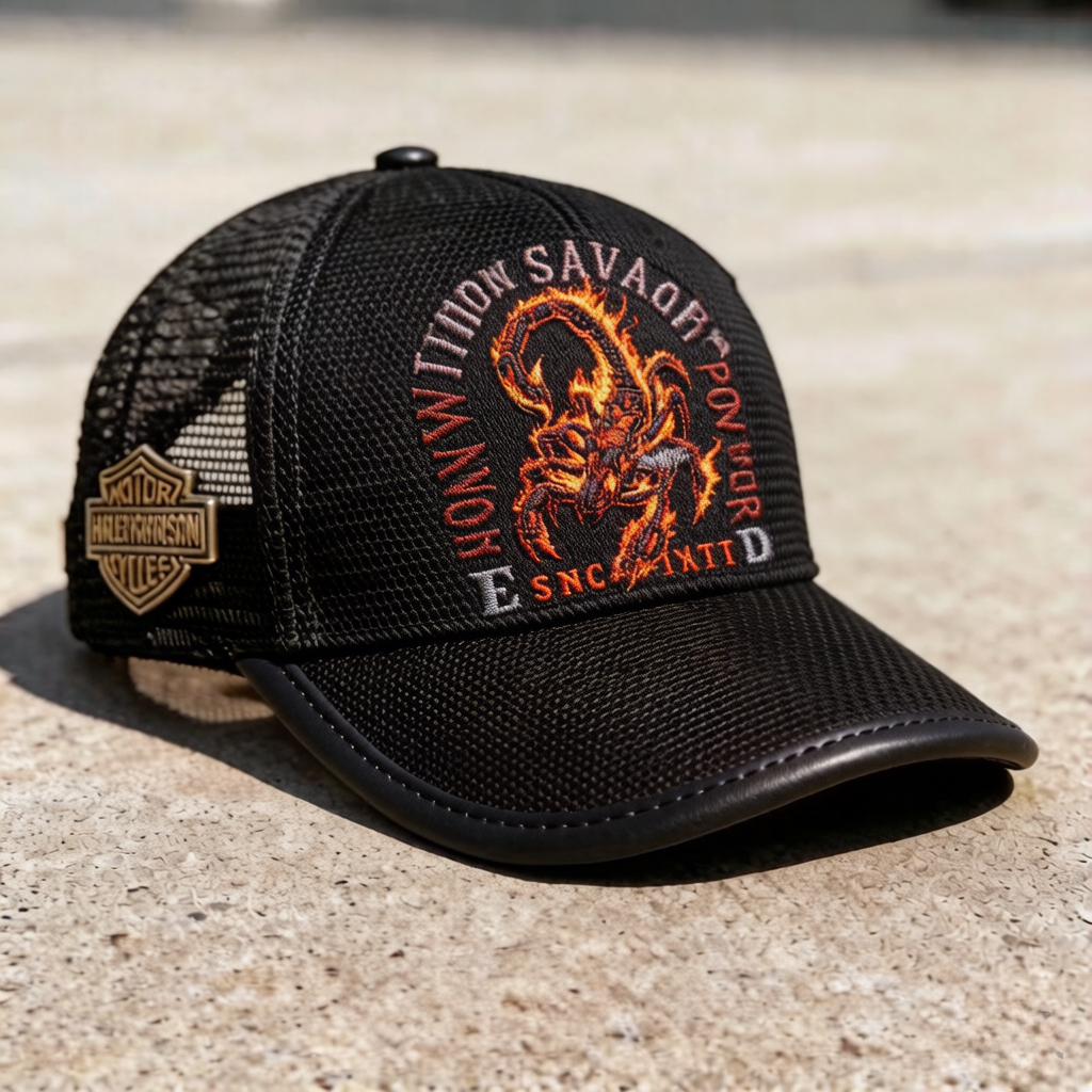 Biker Style Baseball Cap