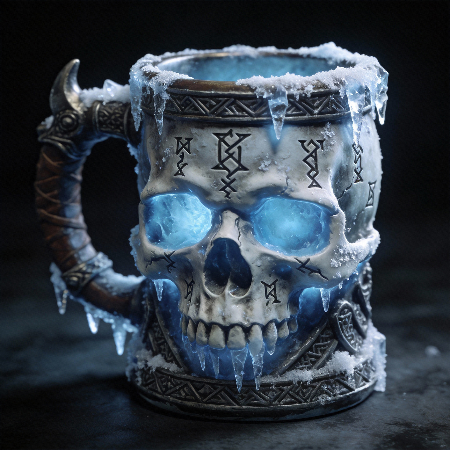 Frozen Undead Skull Stein Coffee Mug