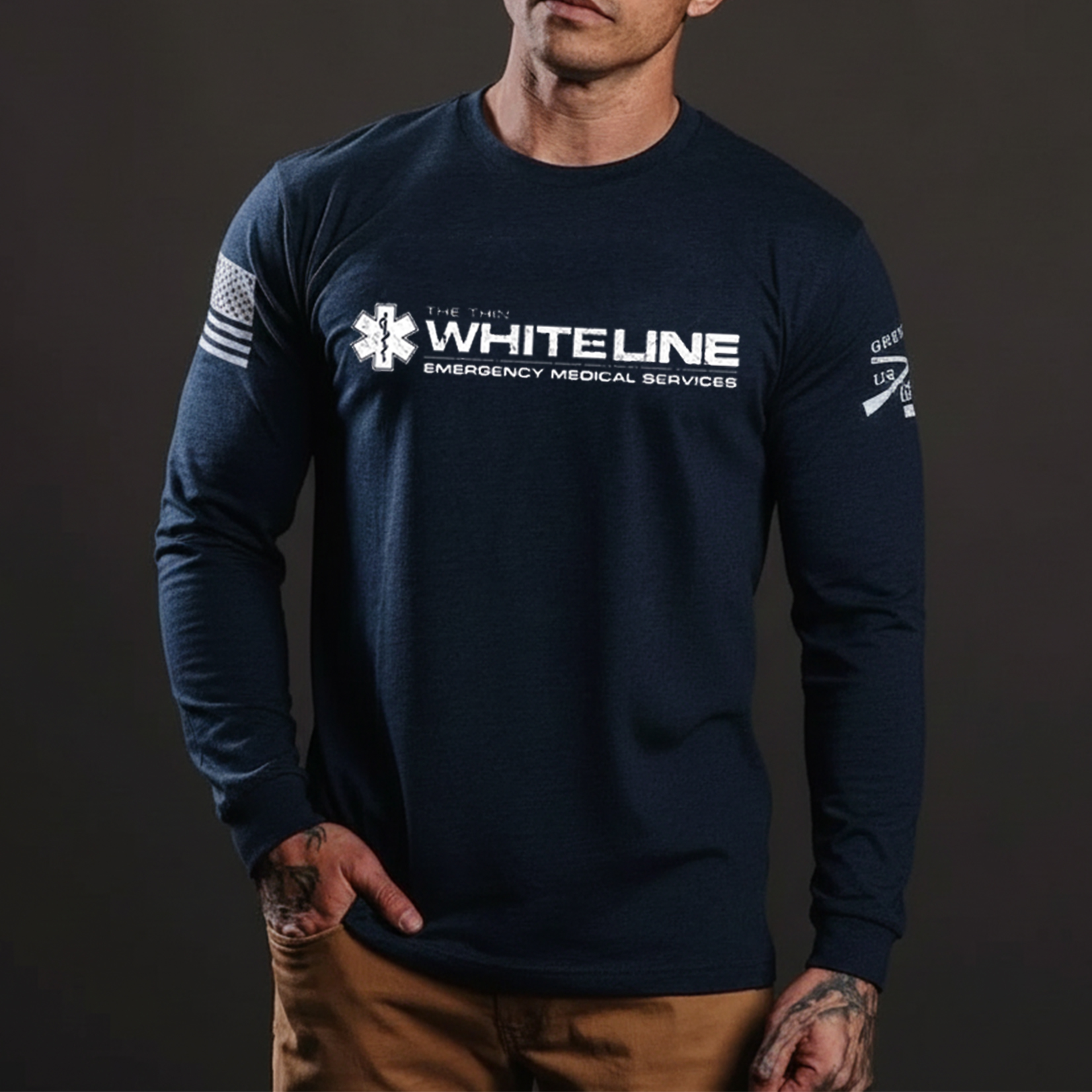 THIN GOLD LINE COTTON BLEND SHIRT