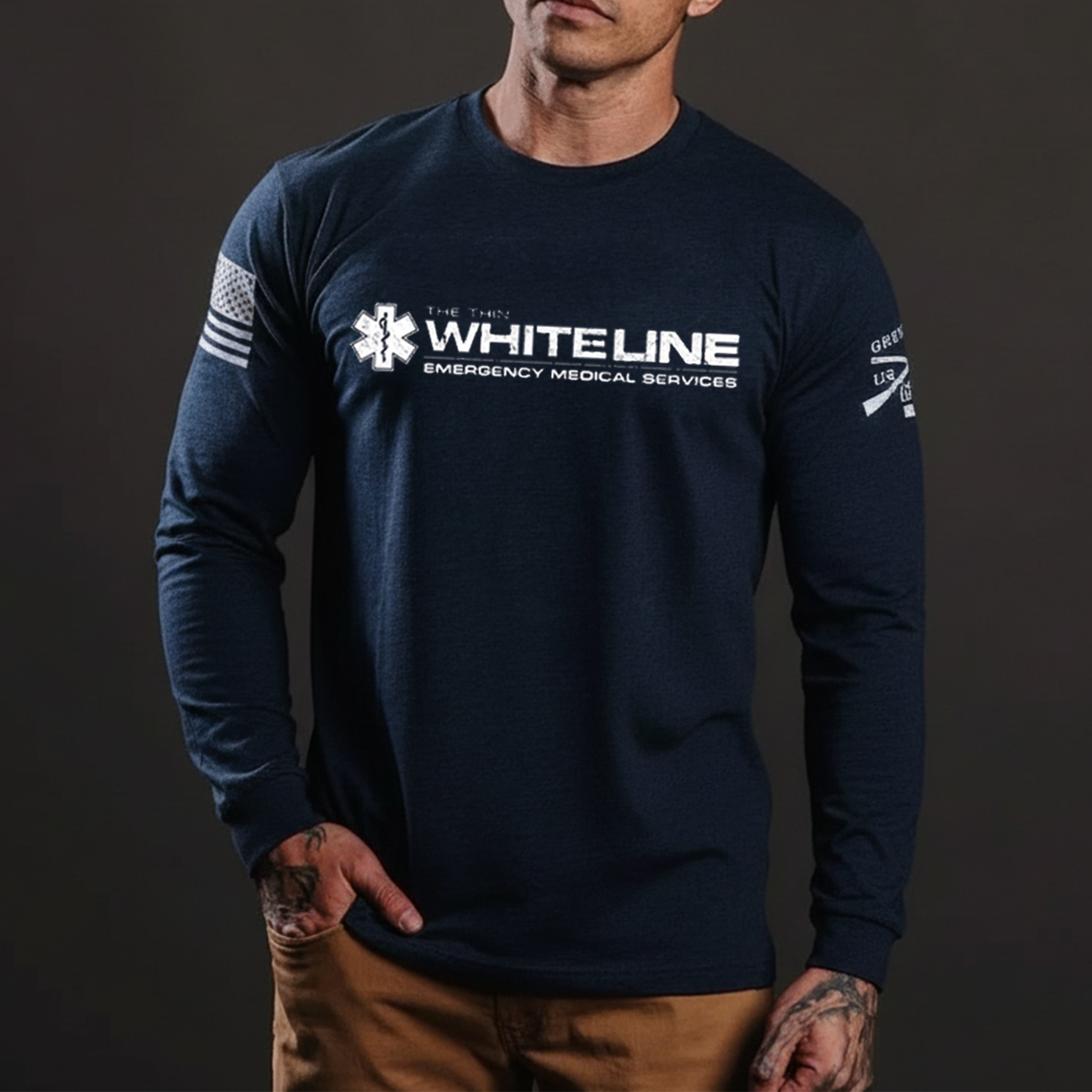 THIN GOLD LINE COTTON BLEND SHIRT