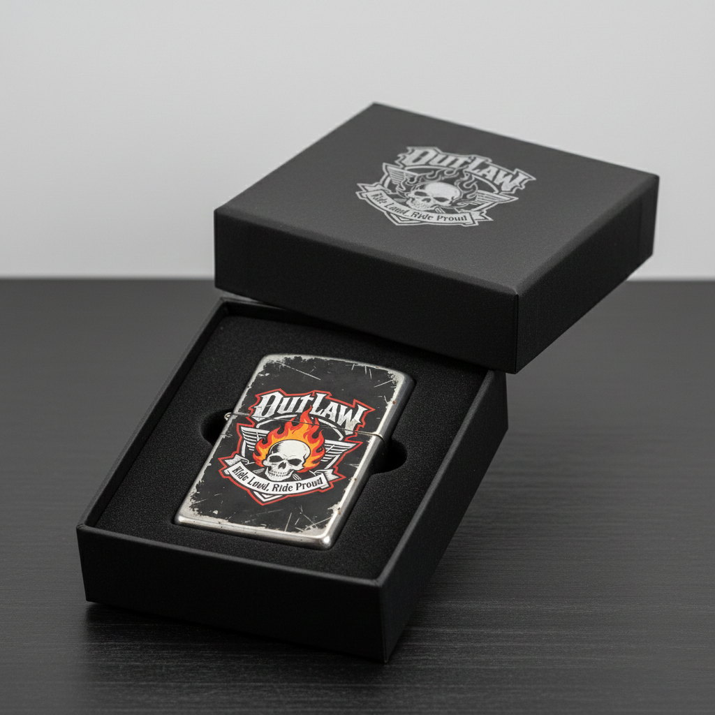 Black lacquer aged painted street lighter