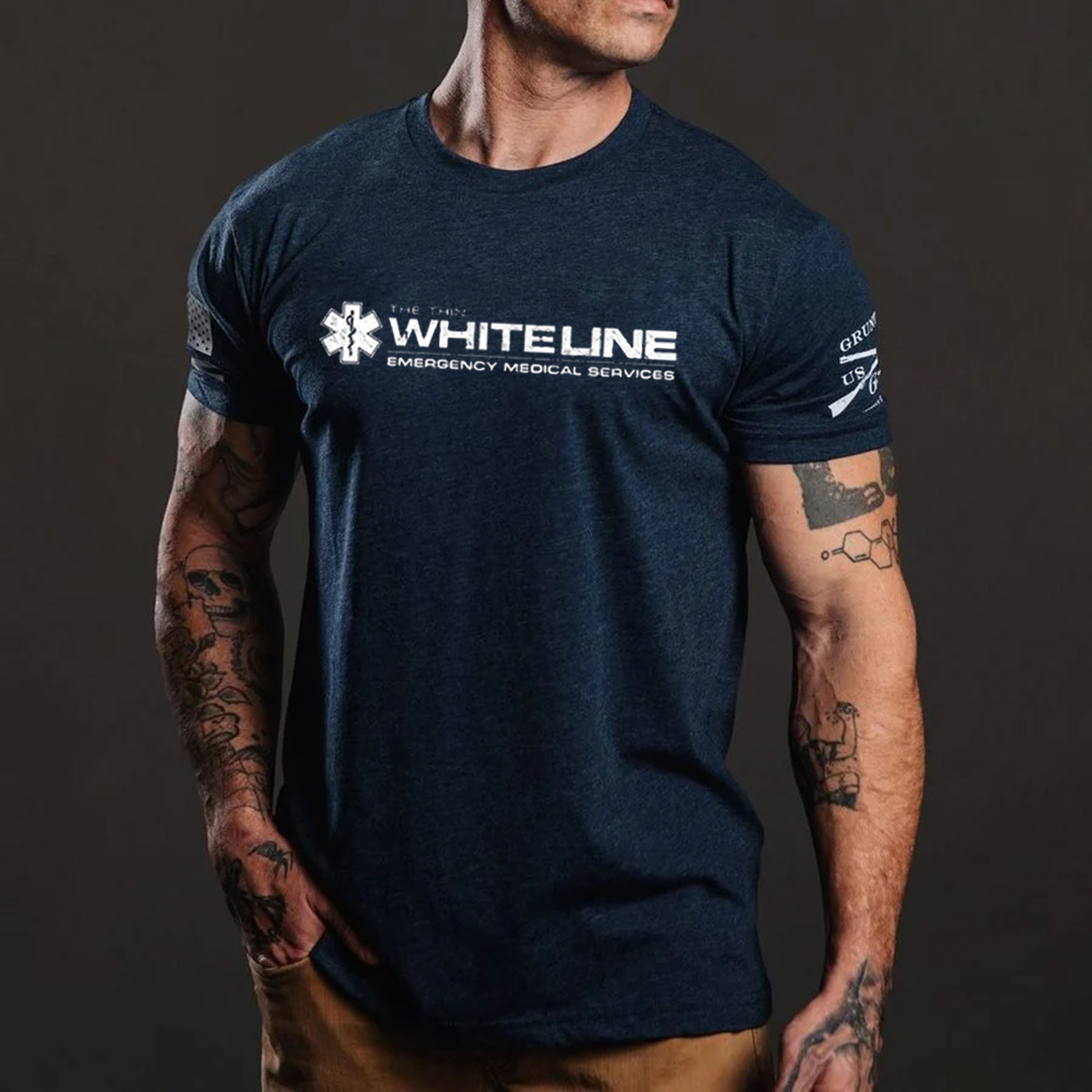 THIN GOLD LINE COTTON BLEND SHIRT