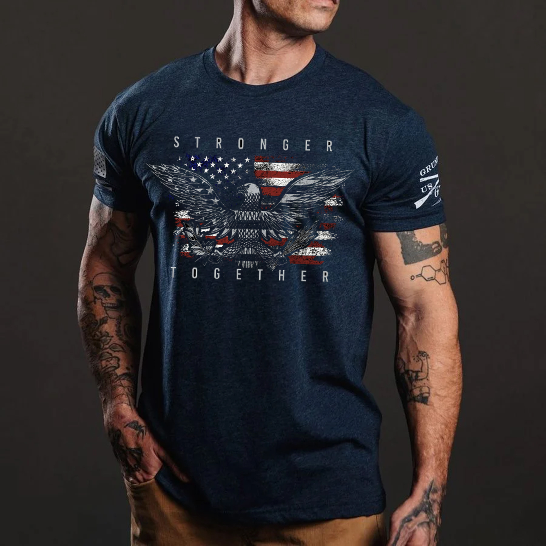 [STRONGER TOGETHER] COTTON BLEND SHIRT