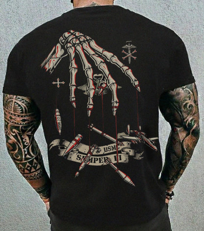 Semper Fidelis Bone Puppet Master Warfare Tee