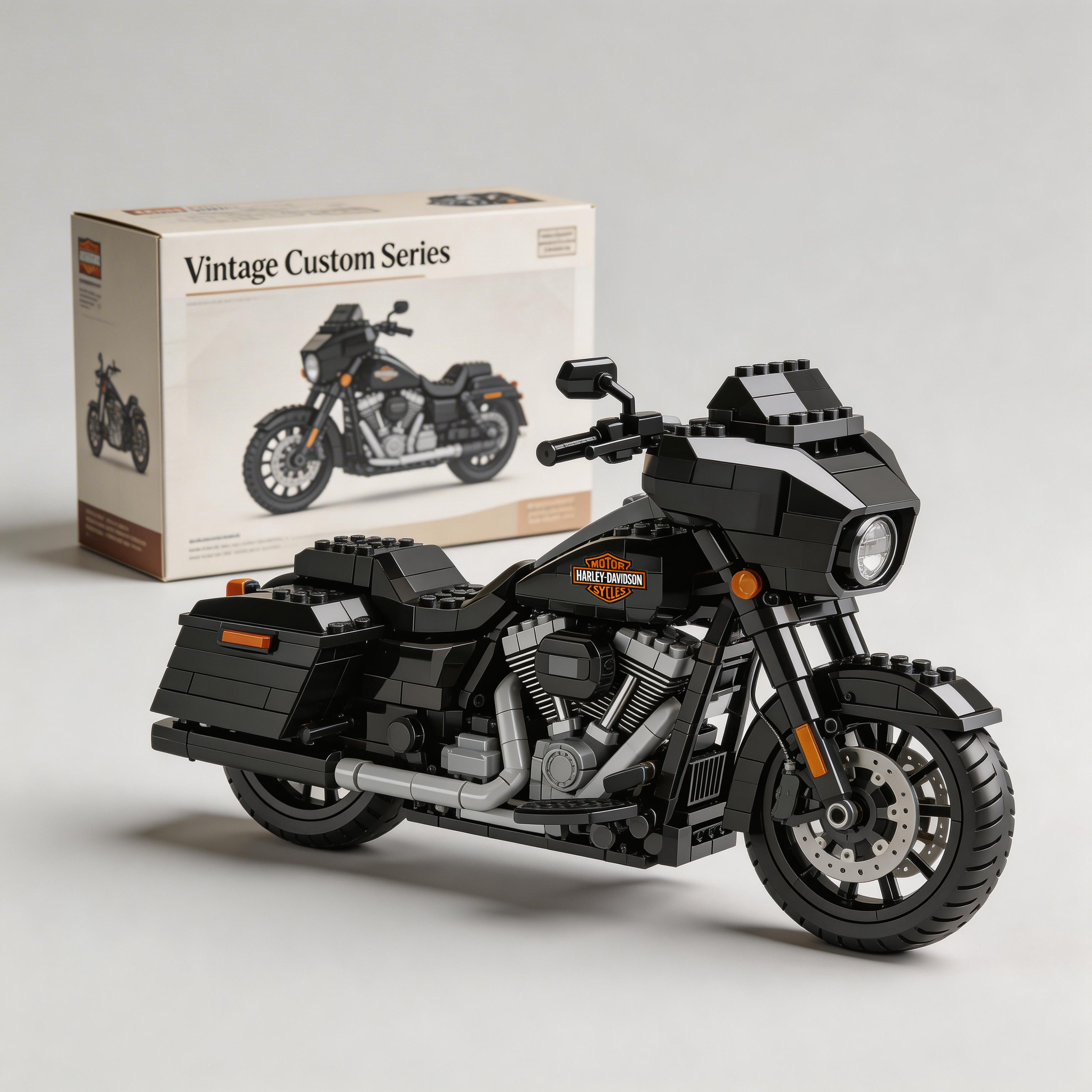 Harley-Davidson motorcycle building blocks