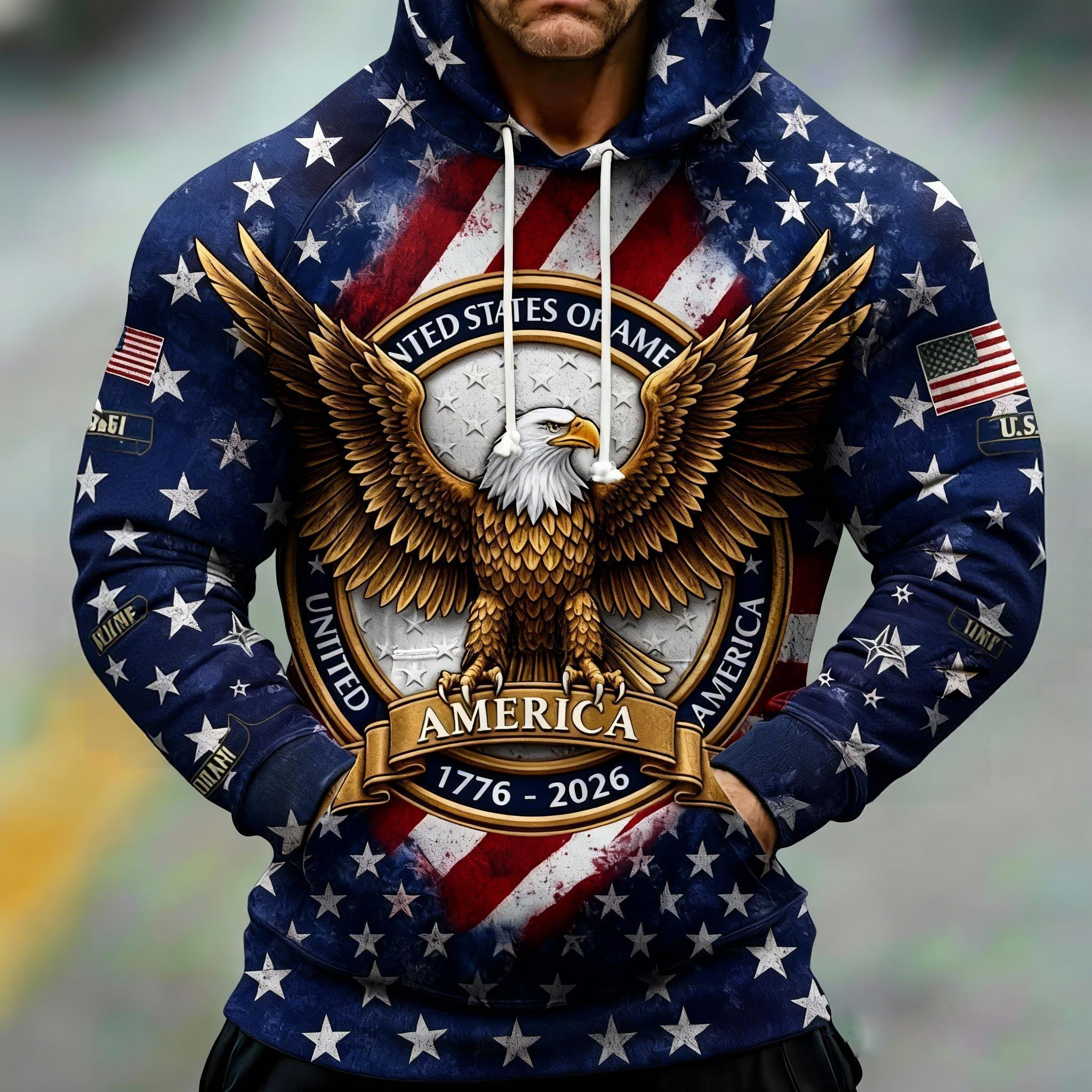 [Copy]United States 250th Anniversary Eagle Leather Jacket