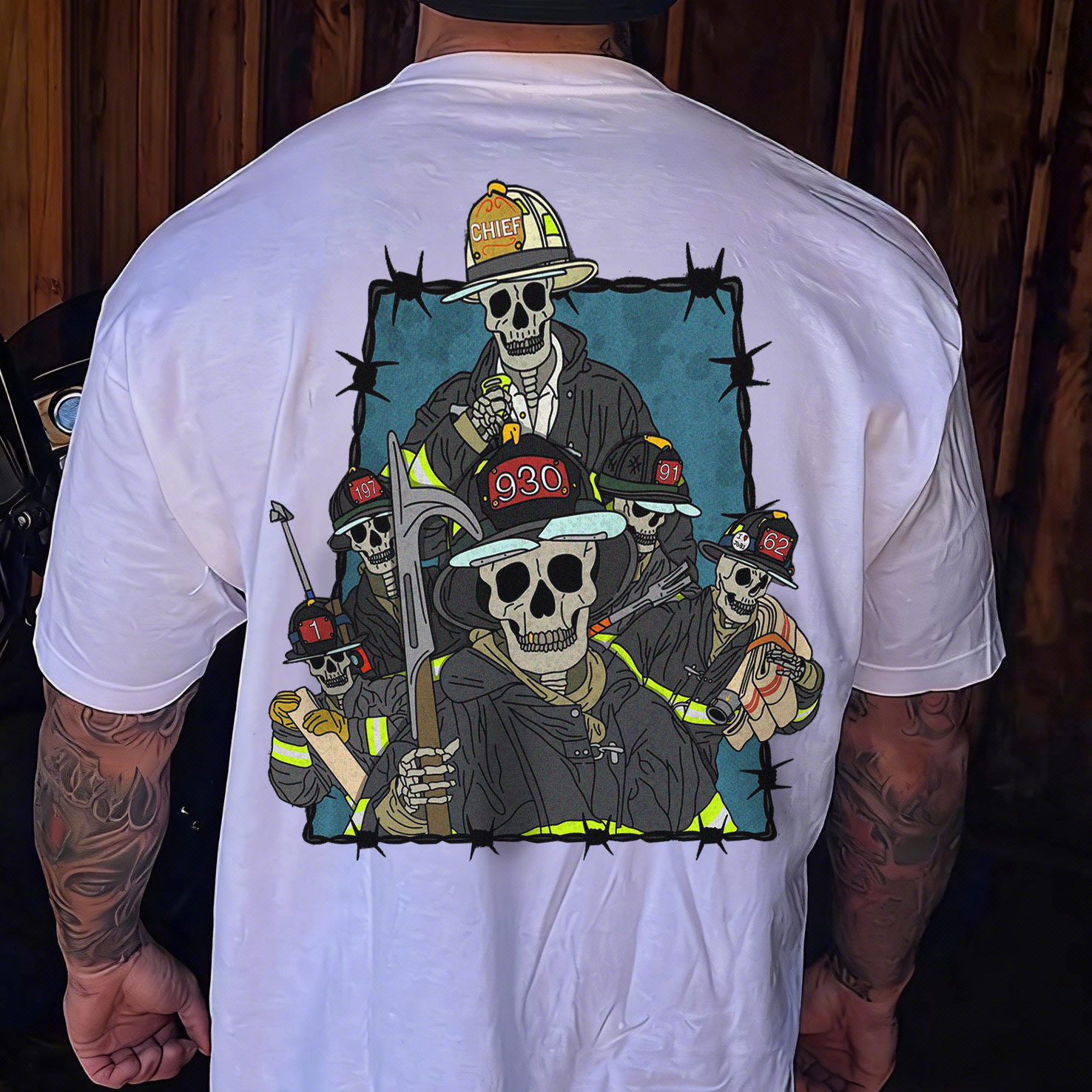 Firefighter Themed Edgy Tee