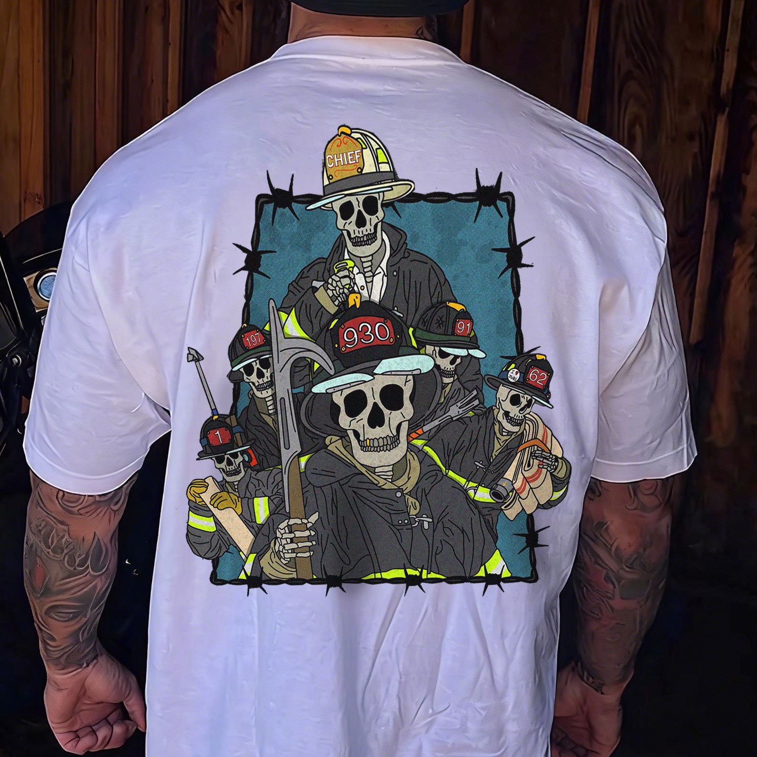 Firefighter Themed Edgy Tee
