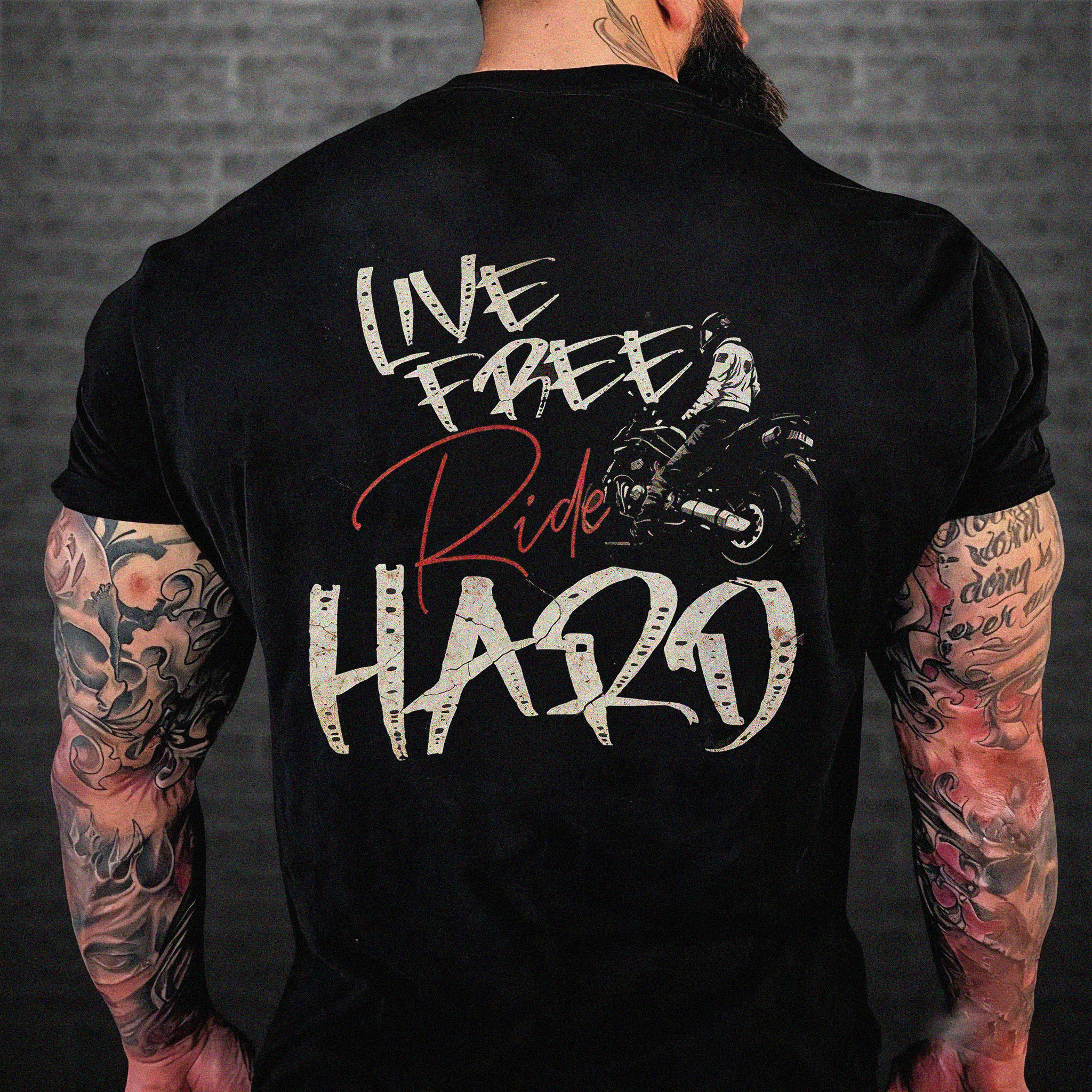 Vintage Skull & Motorcycle Graphic Tee