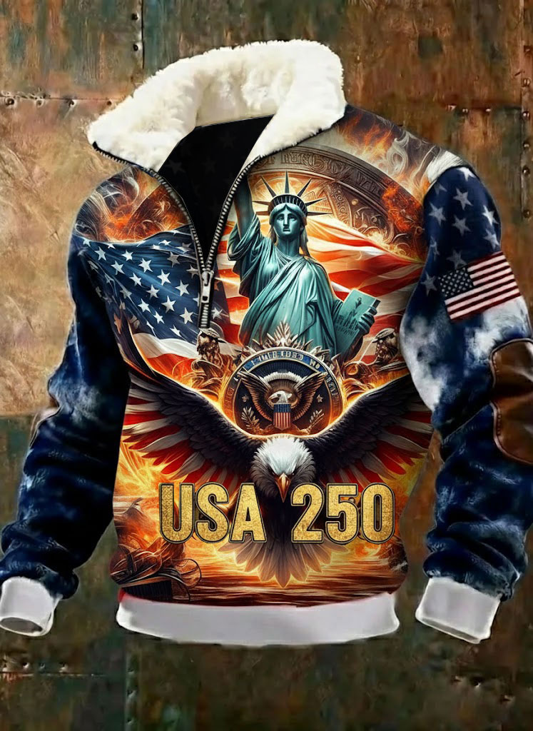 USA 250th Anniversary Fleece-Lined Jacket 
