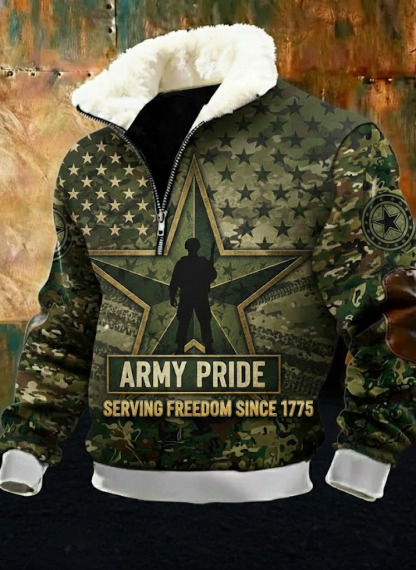 US Army Eagle Fleece Jacket 