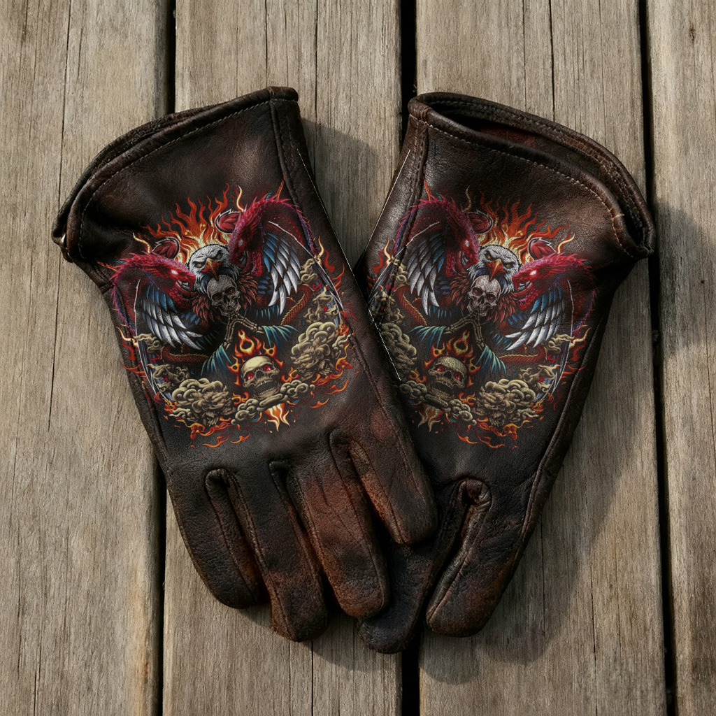 Vintage-Inspired Leather Work Gloves