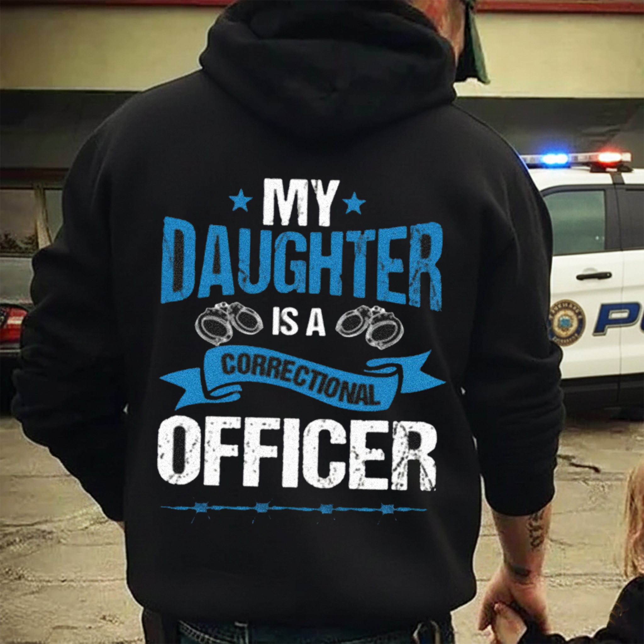 My Daughter Is A Correctional Officer, Lady Correctional Officer Gift, Parent Of A Prison Officer, Corrections Officer, Prison Guard T-Shirt by Dhika Art