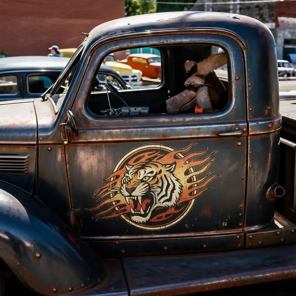 Old-School American Car Sticker | Made for the Uncompromising