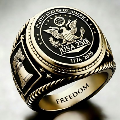1776-2026 America Jubilee Ring