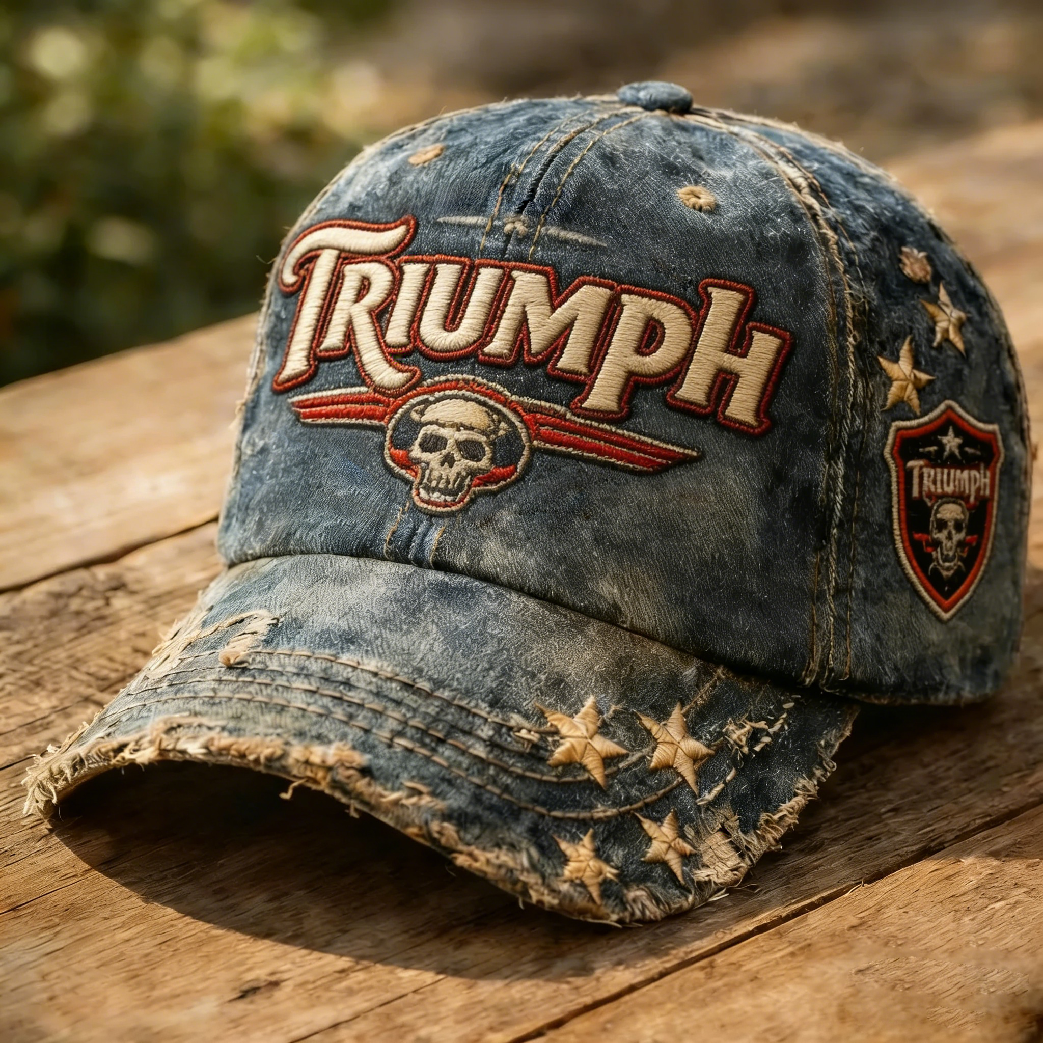 Biker Style Baseball Cap