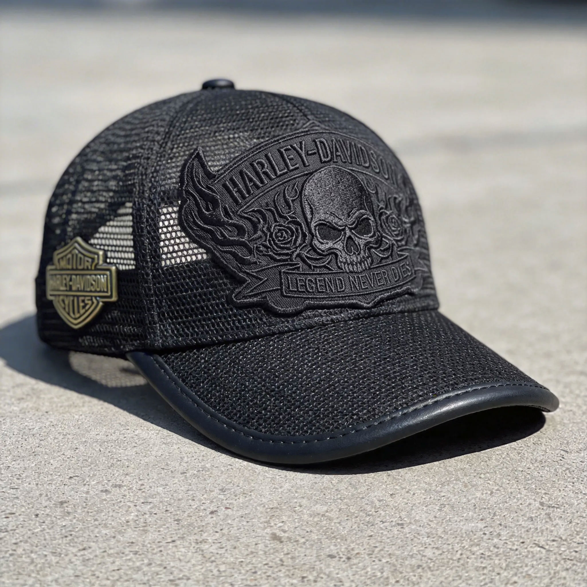 Biker Style Baseball Cap