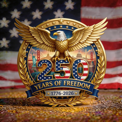 USA 250th Anniversary Commemorative Badge