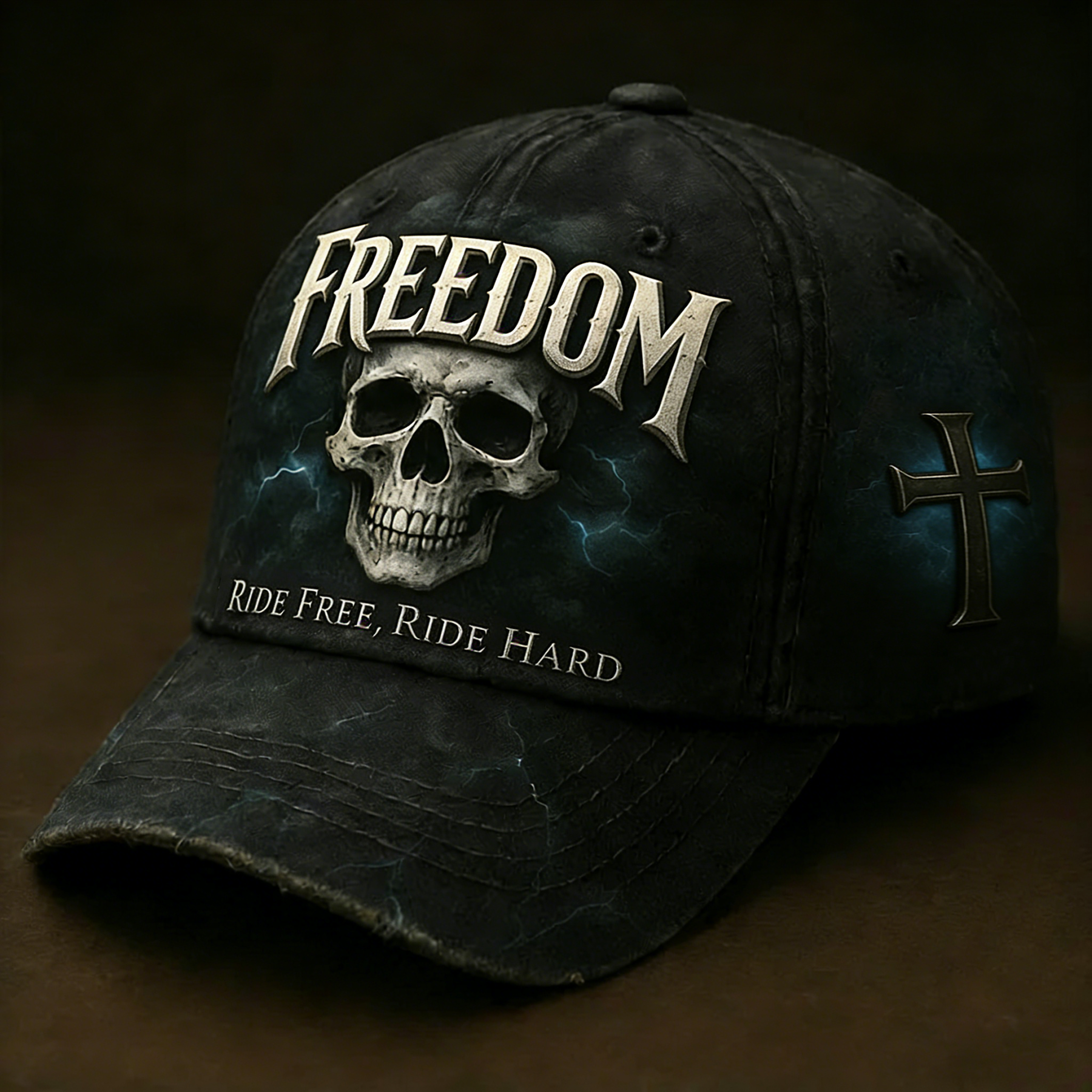 Biker Style Baseball Cap