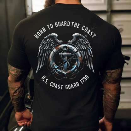 Born to Guard the Coast – U.S. Coast Guard 1790 Tactical Vintage Tee
