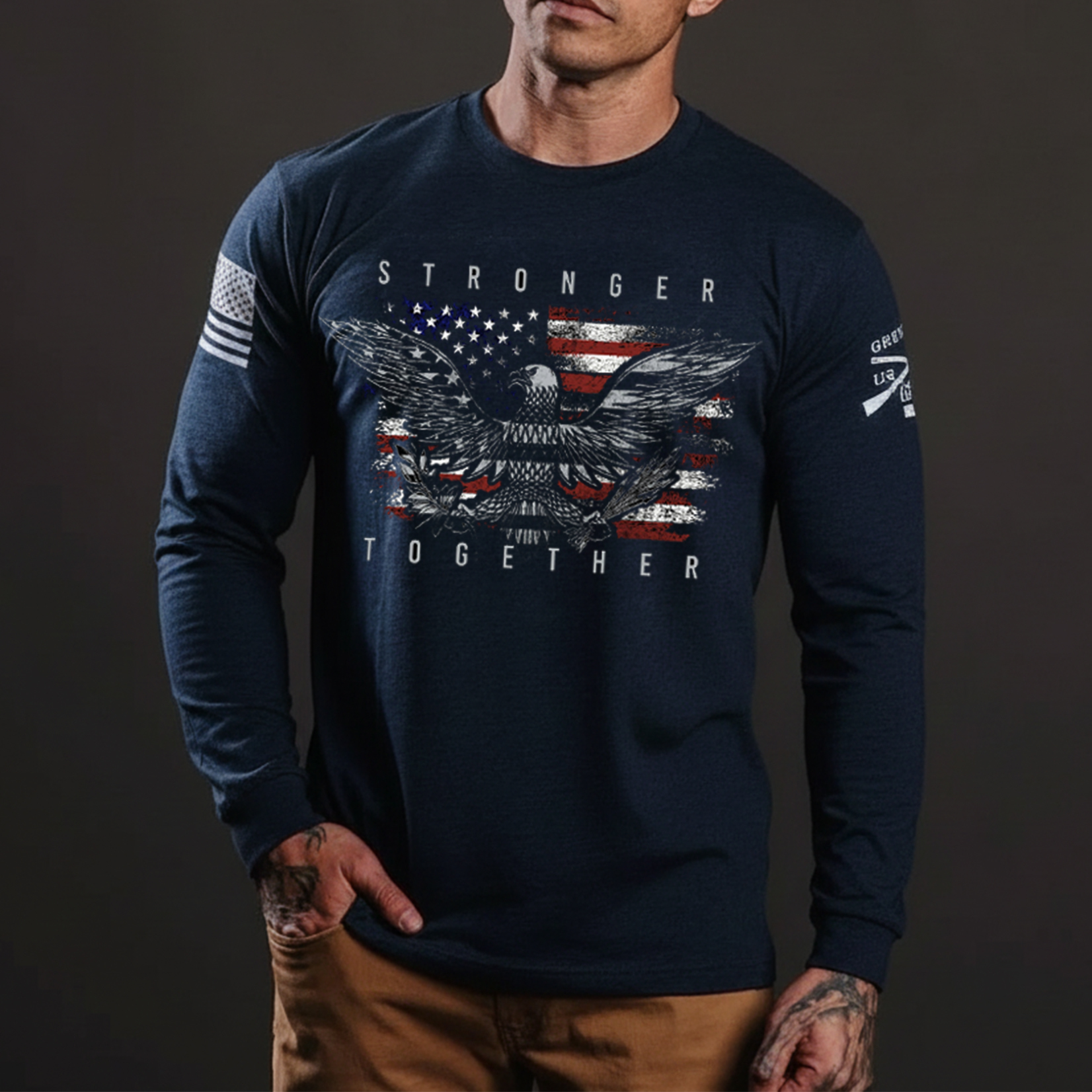 [STRONGER TOGETHER] COTTON BLEND SHIRT