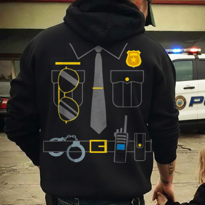 Policeman Costume Funny Police Officer Wearing Cops