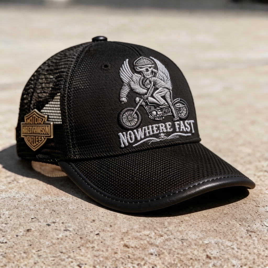 Biker Style Baseball Cap