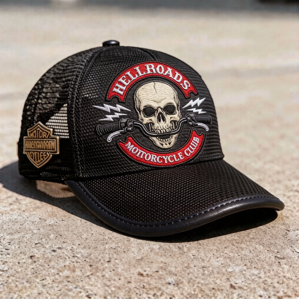 Biker Style Baseball Cap