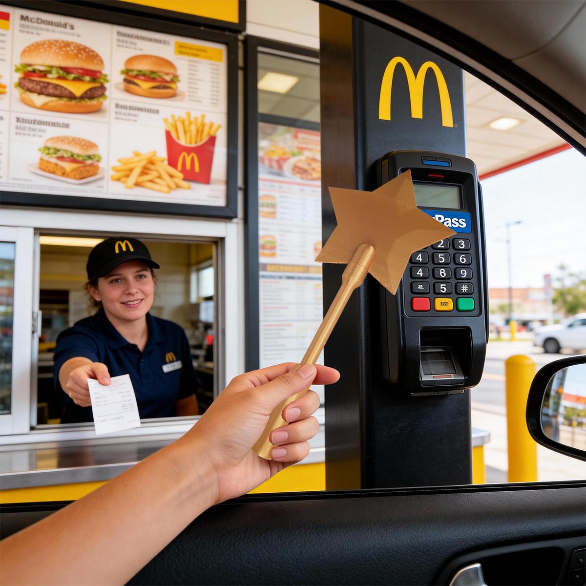 Magic Payment Wand - 3D Printed Star Shaped Wand