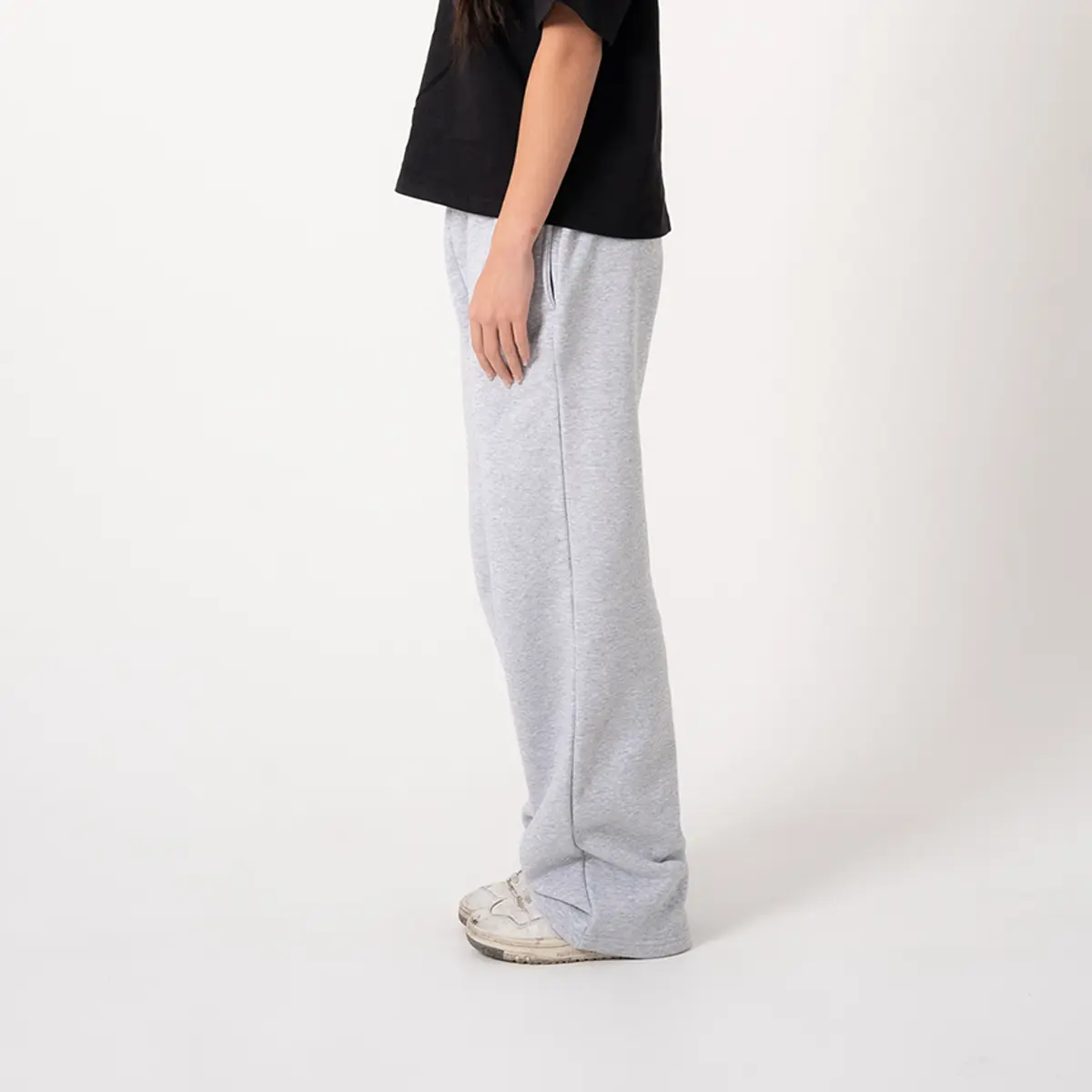 350 GSM 'Heather Grey' Fleece Sweatpants