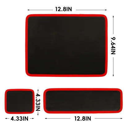 Master Magnetic Parts Tray Kit: 3-Pack Flexible Non-Slip Tool Mats - Never Lose a Bolt Again - Ideal for Automotive Repair & DIY Workshop
