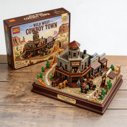 Legacy Bricks | Wild West Cowboy Town: Ultimate 5,120-Piece Saloon Scene Set