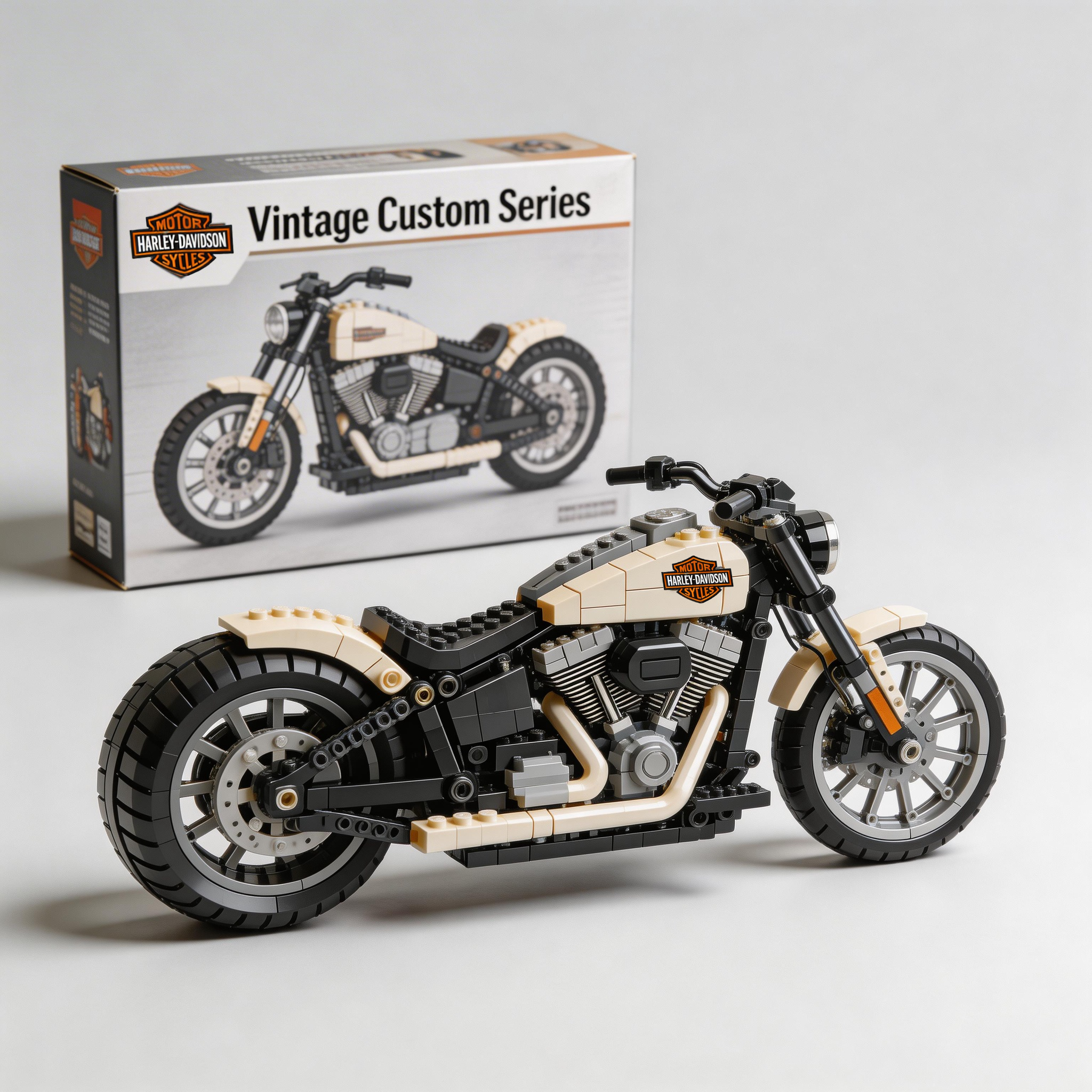 Harley-Davidson motorcycle building blocks