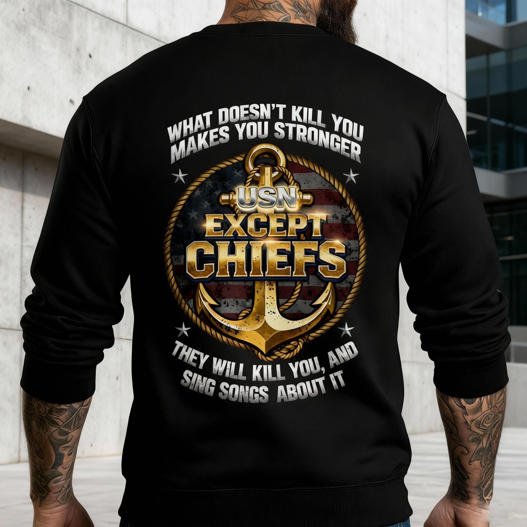 Navy Strength: Chiefs May Kill You, But You’ll Keep Going Long-Sleeve
