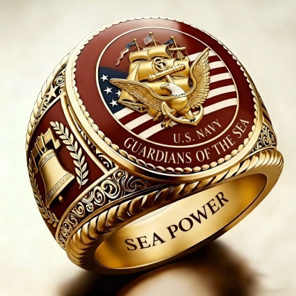 U.S. Navy Collectible Ring for Veterans