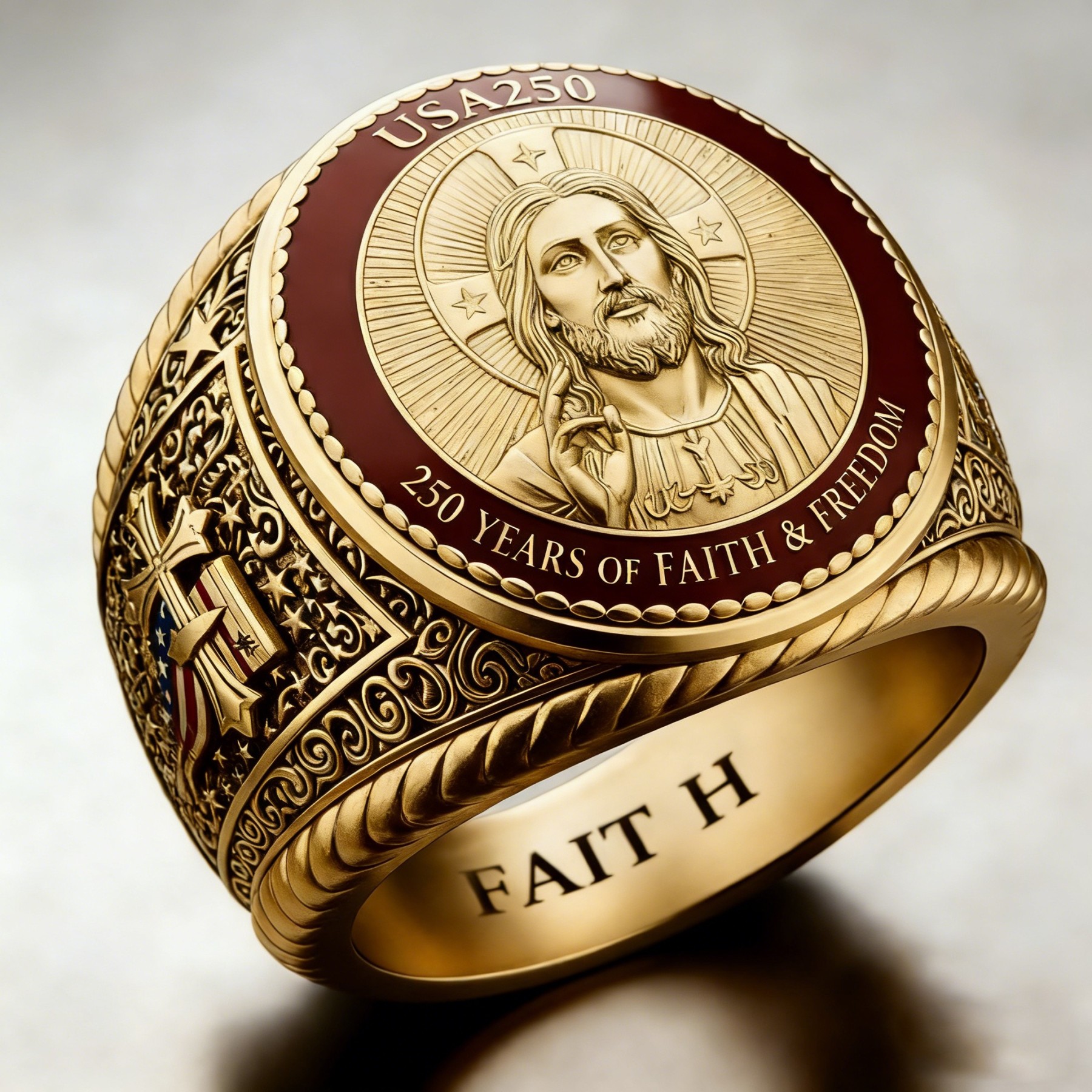 1776-2026 America Jubilee Ring