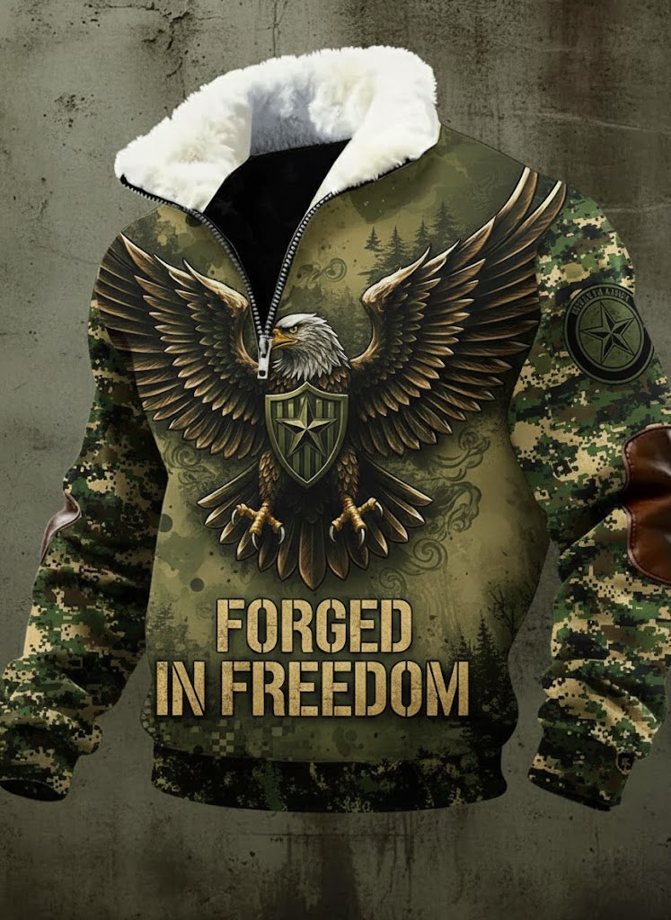 US Army Eagle Fleece Jacket 