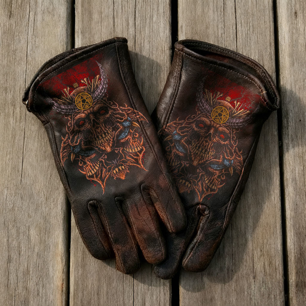 Vintage-Inspired Leather Work Gloves