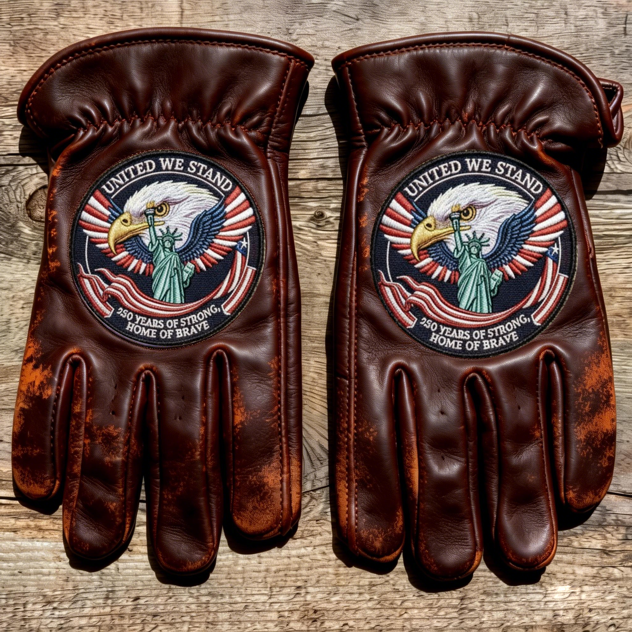 Patriotic USA 250th Commemorative Gloves for Work & Riding