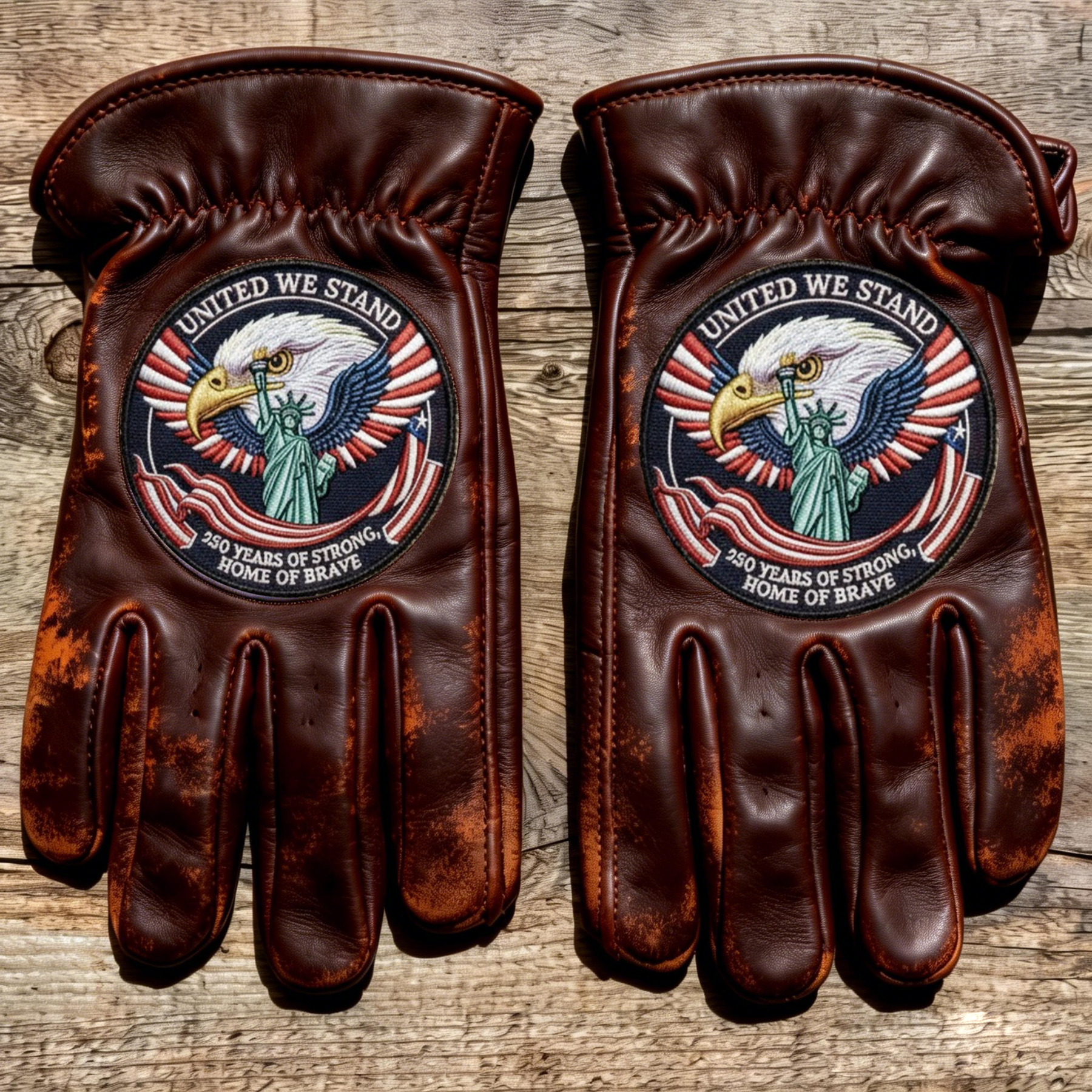 Patriotic USA 250th Commemorative Gloves for Work & Riding