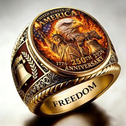 1776-2026 America Jubilee Ring