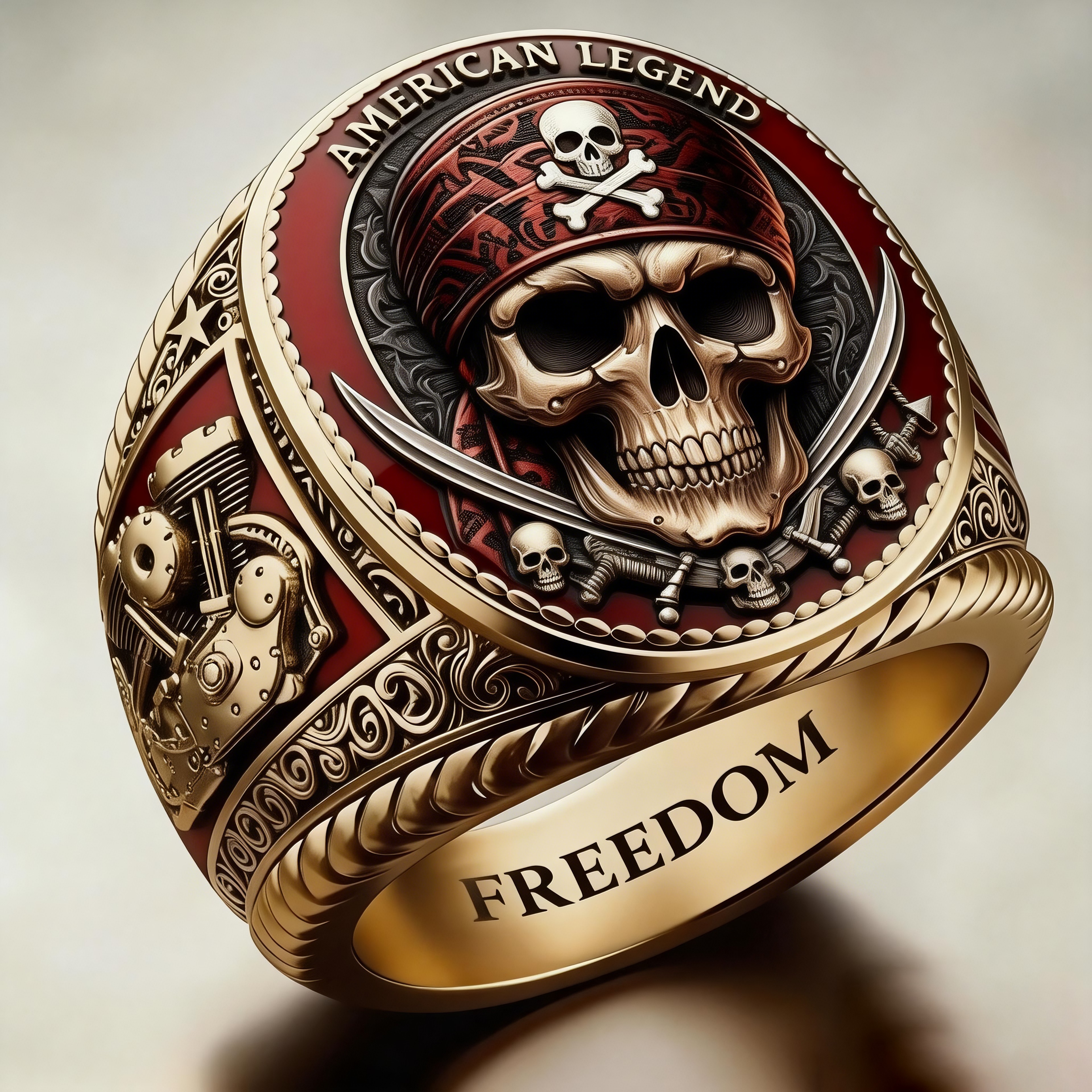 Rugged Biker Ring