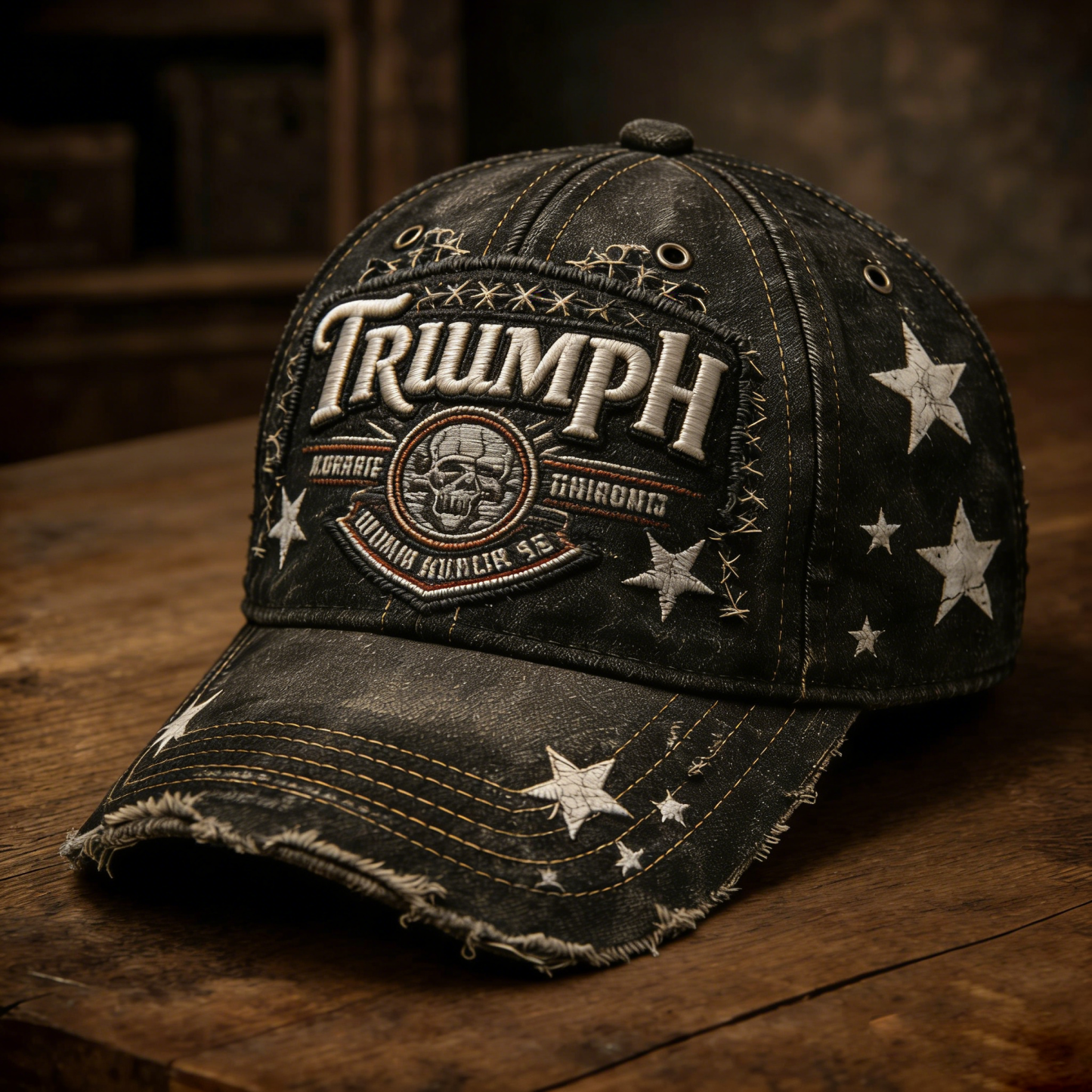 Biker Style Baseball Cap