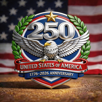 USA 250th Anniversary Commemorative Badge
