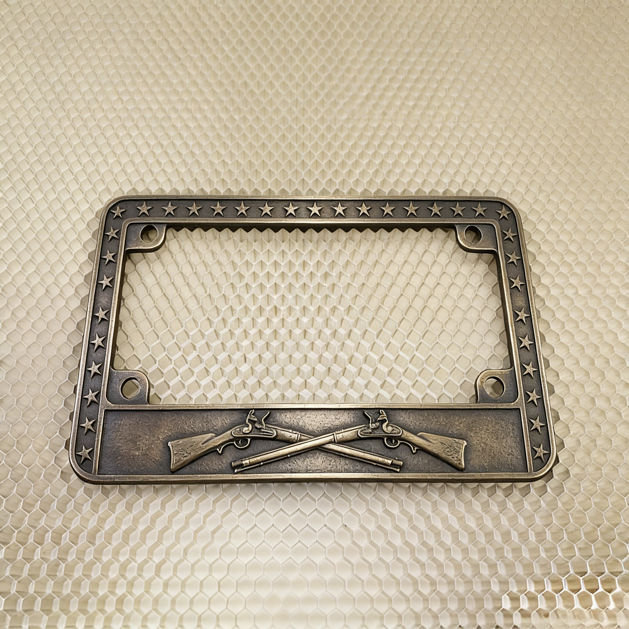 Patriot’s Shield | Vintage Relief License Plate Frame