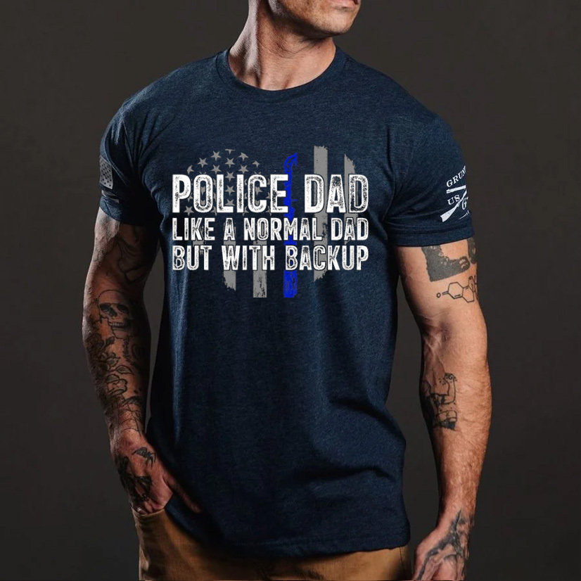 Thin Blue Line Police Dad Police