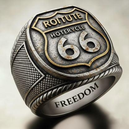 Steampunk Mechanical Gear Industrial Motorcycle Style Signet Ring