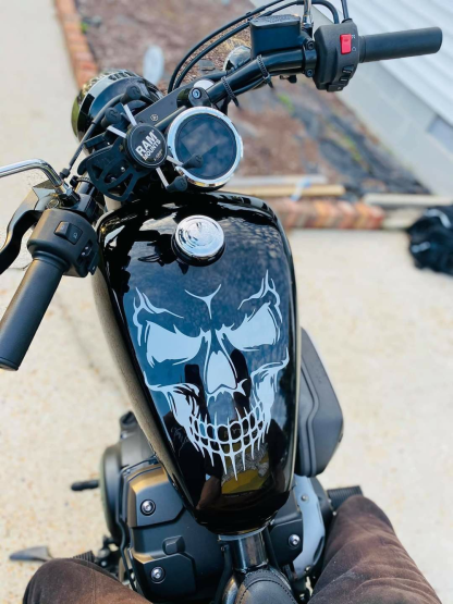 Vintage American Biker Motorcycle Decal