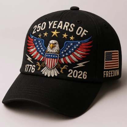 Eagle & Liberty – United States 250th Anniversary Hat🎁