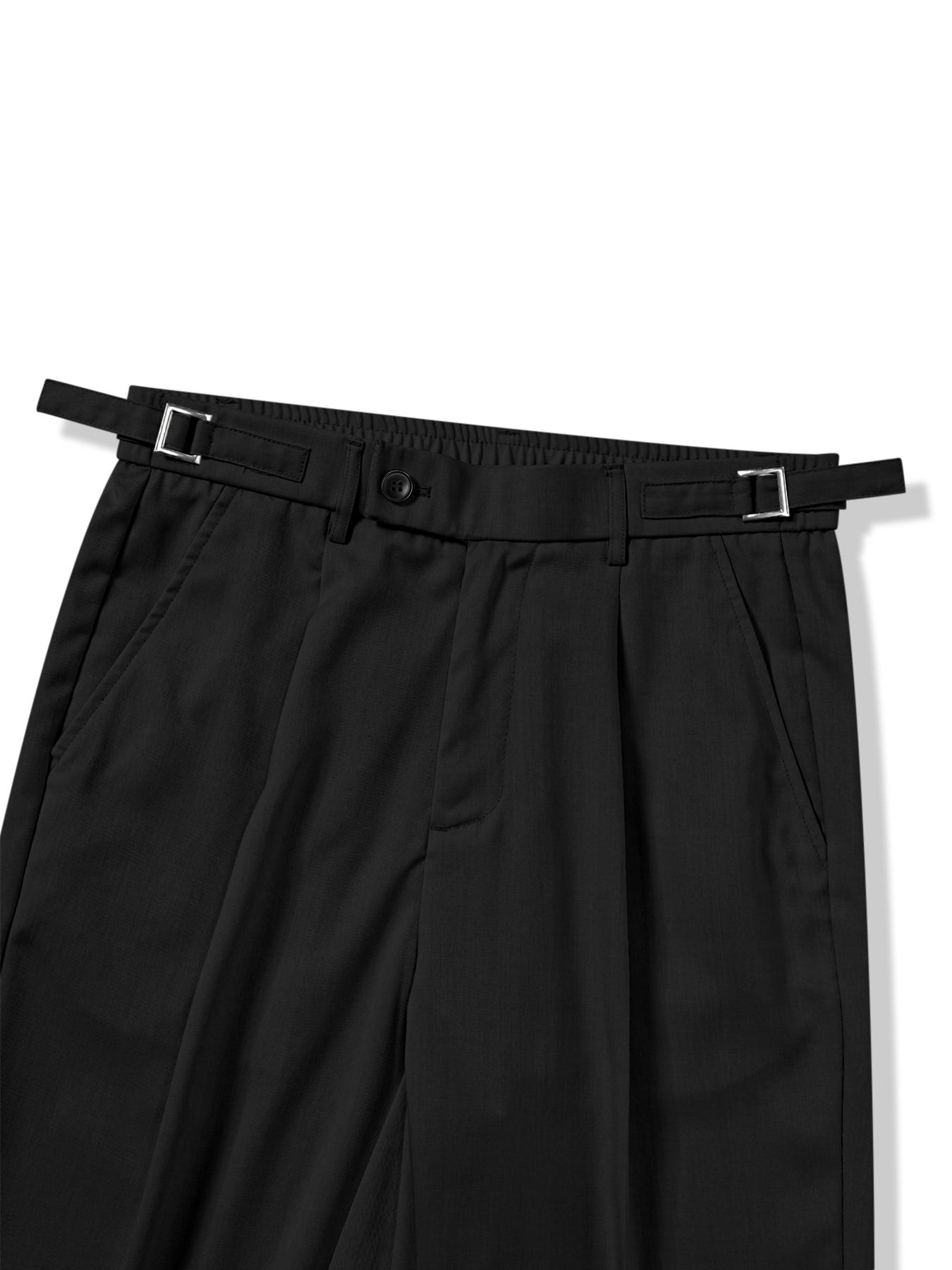 Men's Business Button Fly Elastic Waist Pants, Woven Fabric, All-Season Wear, Casual Fitted Pants with Pockets, Casual Fit Bottoms Men's Business Button Fly Elastic Waist Pants, Woven Fabric, All-Season Wear, Casual Fitted Pants with Pockets, Casual Fit Bottoms